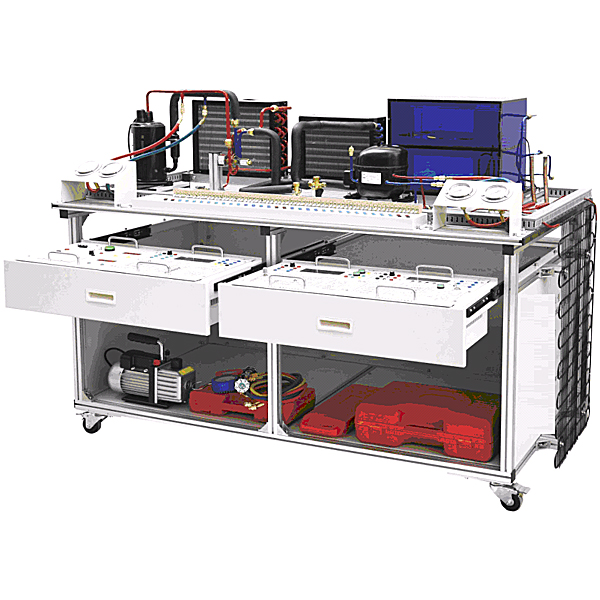 現代制冷與空調系統實驗裝置,機械創意拼接組裝集合實驗臺